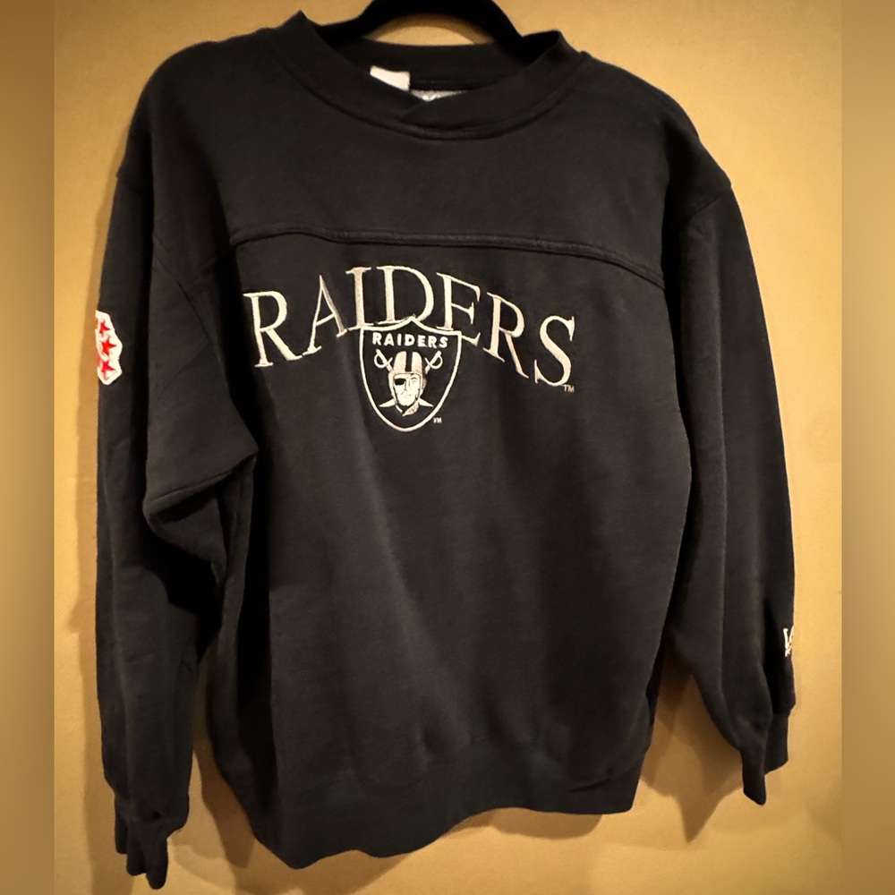 Truly a Vintage Raiders Crewneck Thrifted in SF. Worn vintage and very comfy.